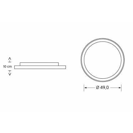 Brilagi - LED Stmívatelné dětské stropní svítidlo BUNNY LED/83W/230V 3000-6000K pr. 49 cm + dálkové ovládání