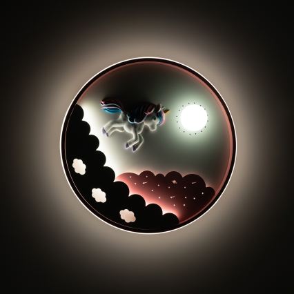 Brilagi - LED Stmívatelné dětské stropní svítidlo UNICORN LED/68W/230V 3000-6000K pr. 49 cm + dálkové ovládání