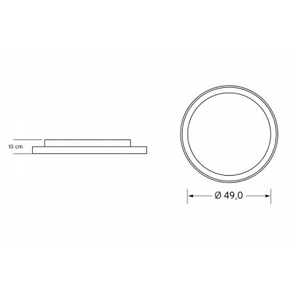 Brilagi - LED Stmívatelné dětské stropní svítidlo UNICORN LED/68W/230V 3000-6000K pr. 49 cm + dálkové ovládání