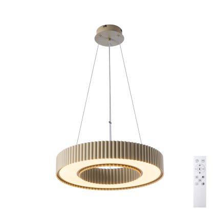Brilagi - LED Stmívatelný lustr na lanku LUMIX LED/48W/230V 3000-6000K béžová pr. 50 cm + dálkové ovládání