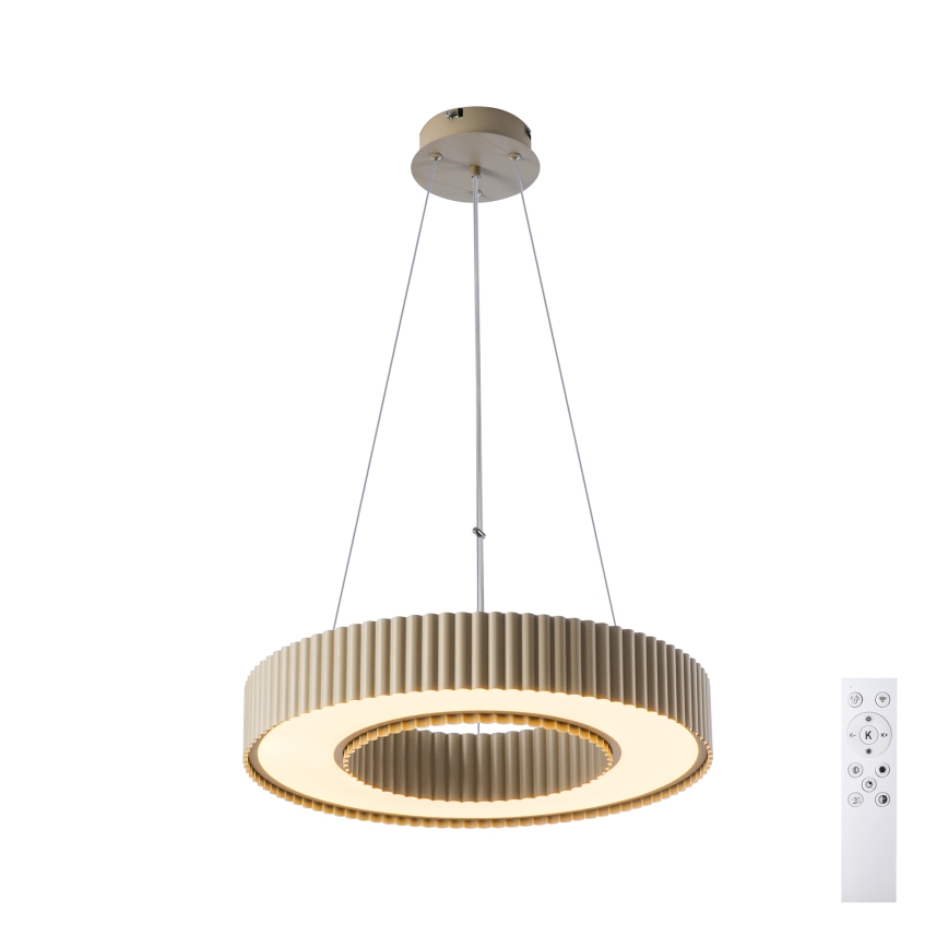 Brilagi - LED Stmívatelný lustr na lanku LUMIX LED/48W/230V 3000-6000K béžová pr. 50 cm + dálkové ovládání