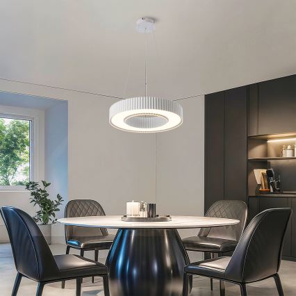 Brilagi - LED Stmívatelný lustr na lanku LUMIX LED/48W/230V 3000-6000K bílá pr. 50 cm + dálkové ovládání