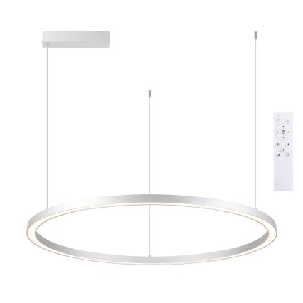 Brilagi - LED Stmívatelný lustr na lanku PORTOFINO LED/60W/230V 3000-6000K pr. 80 cm stříbrná + dálkové ovládání
