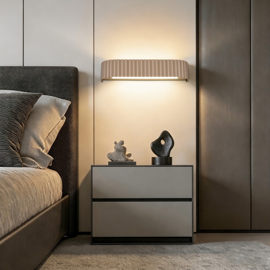 BRILAGI - LED Stmívatelné nástěnné svítidlo FALCON MODERN LED/14W/230V 3000-6000K 40 cm béžová + dálkové ovládání