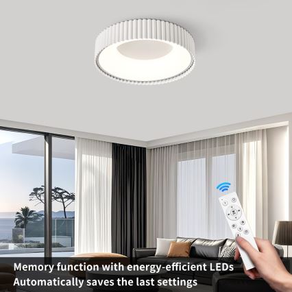 Brilagi - LED Stmívat. stropní svítidlo FALCON MODERN LED/30W/230V 3000-6000K 40 cm bílá + dálkové ovládání