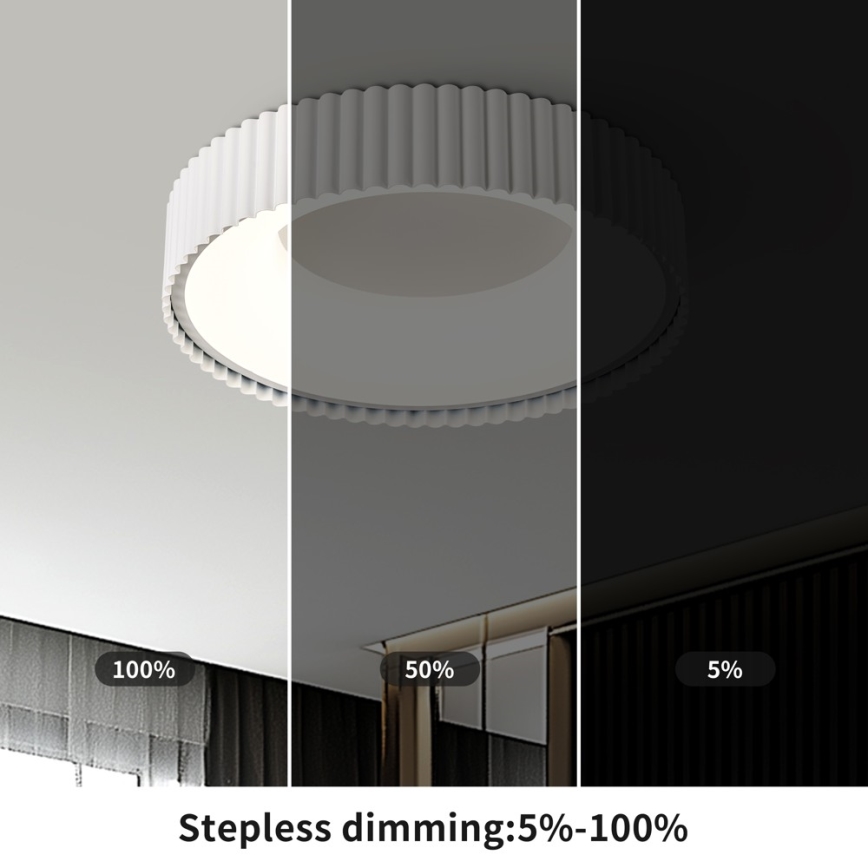 Brilagi - LED Stmívat. stropní svítidlo FALCON MODERN LED/30W/230V 3000-6000K 40 cm bílá + dálkové ovládání