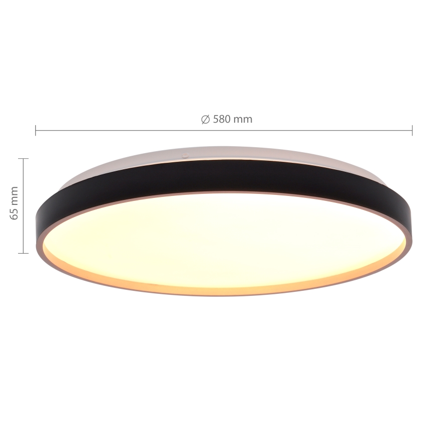 Brilagi - LED Stmívatelné stropní svítidlo CALA LED/60W/230V 3000-6500K pr. 58 cm + dálkové ovládání