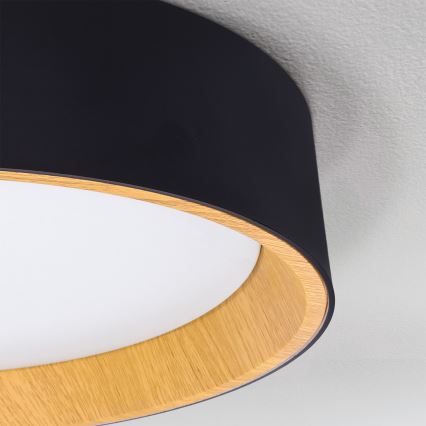 Brilagi - LED Stmívatelné stropní svítidlo LARIOS LED/72W/230V 3000-6500K černá pr. 59 cm + dálkové ovládání