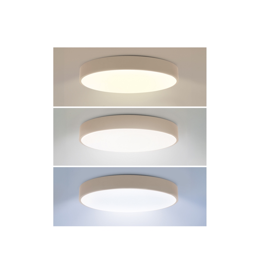 Brilagi - LED Stmívatelné stropní svítidlo POOL LED/36W/230V 3000-6000K pr. 30 cm béžová + dálkové ovládání