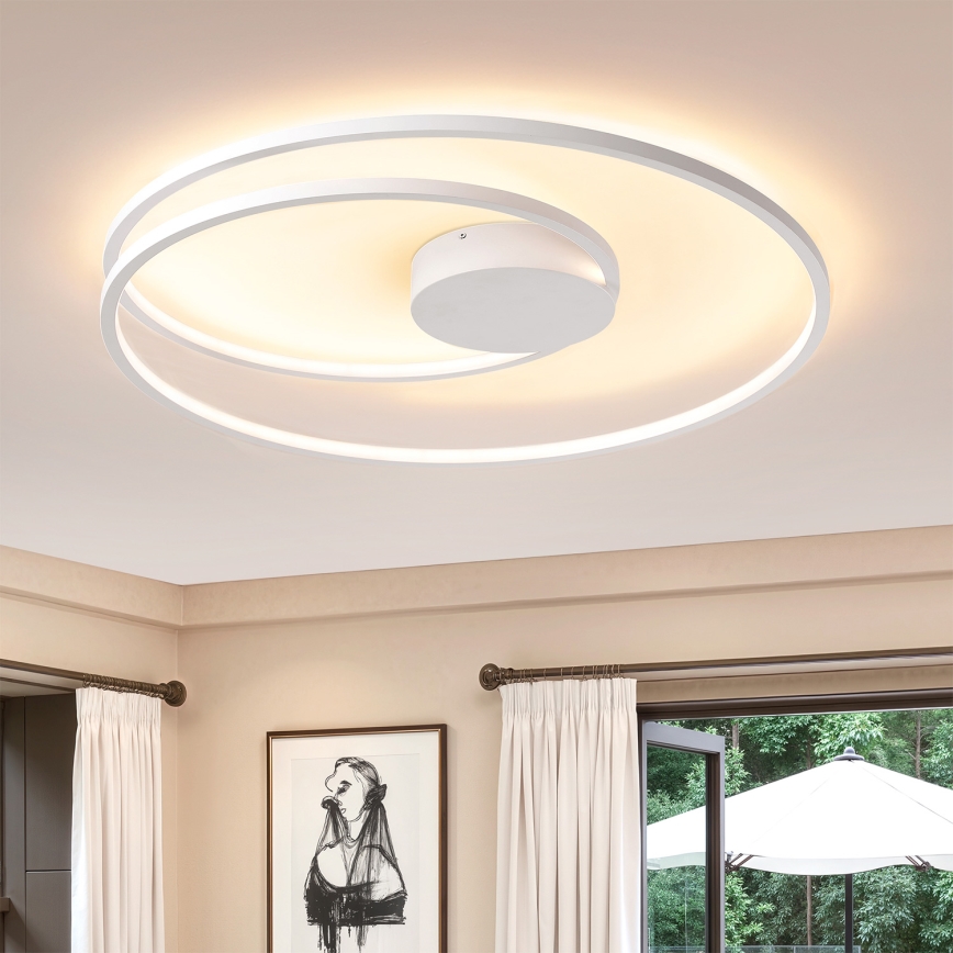 Brilagi - LED Stmívatelné stropní svítidlo TWISTER LED/105W/230V 3000-6000K pr. 100 cm bílá + dálkové ovládání