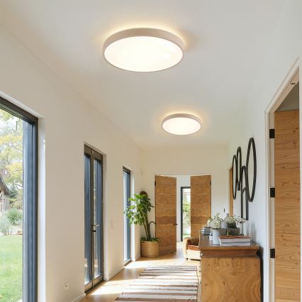 Brilagi - LED Stmívatelné stropní svítidlo GLASS POOL DOUBLE LED/48W/230V 3000-6000K pr. 40 cm béžová + dálkové ovládání