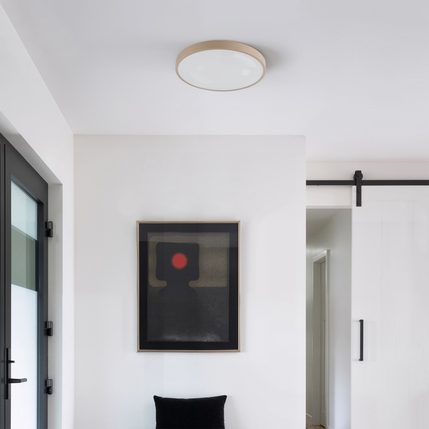 Brilagi - LED Stmívatelné stropní svítidlo GLASS POOL DOUBLE LED/48W/230V 3000-6000K pr. 40 cm béžová + dálkové ovládání