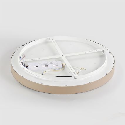 Brilagi - LED Stmívatelné stropní svítidlo GLASS POOL DOUBLE LED/48W/230V 3000-6000K pr. 40 cm béžová + dálkové ovládání