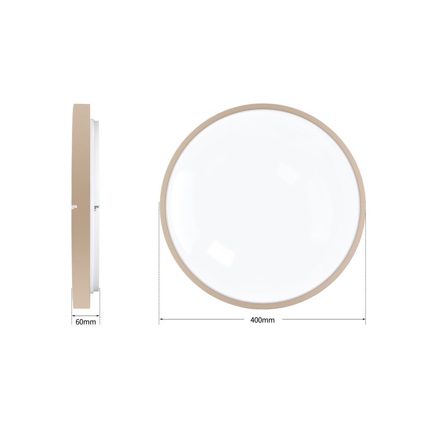 Brilagi - LED Stmívatelné stropní svítidlo GLASS POOL DOUBLE LED/48W/230V 3000-6000K pr. 40 cm béžová + dálkové ovládání