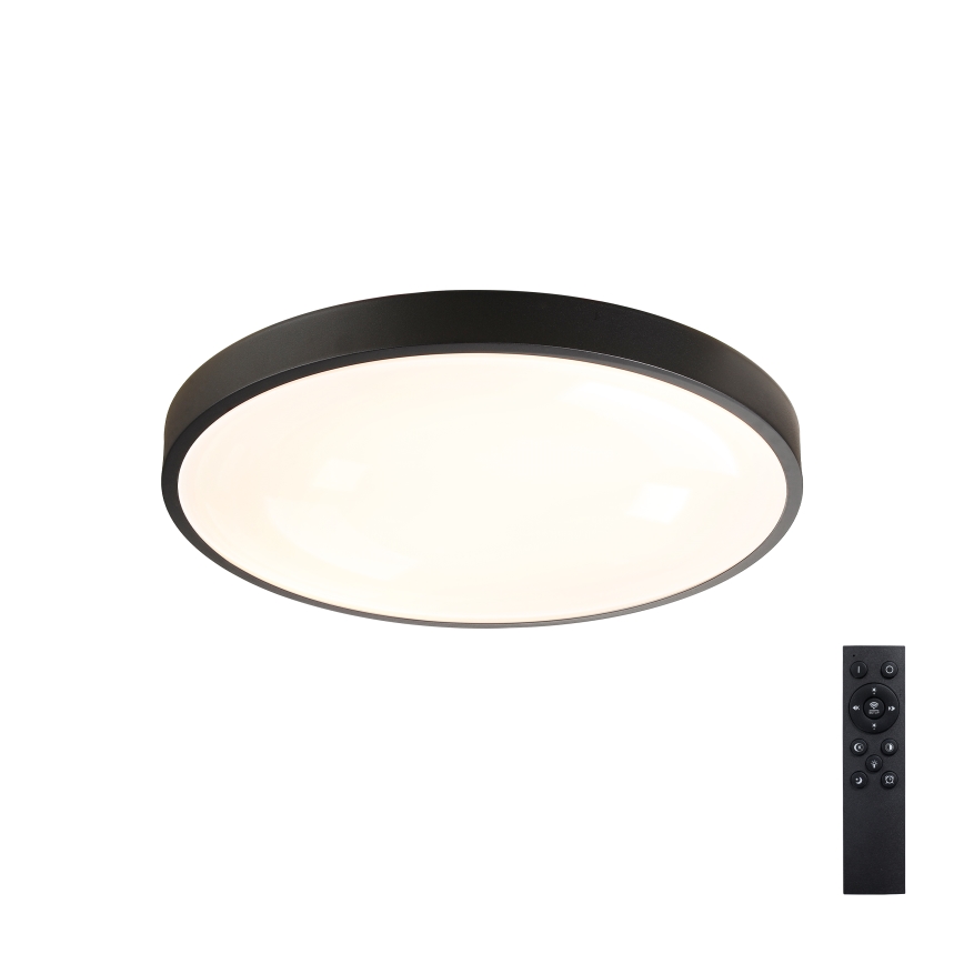 Brilagi - LED Stmívatelné stropní svítidlo GLASS POOL DOUBLE LED/48W/230V 3000-6000K 40 cm černá + dálkové ovládání