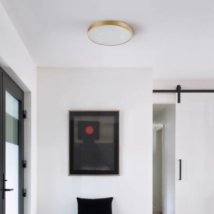 Brilagi - LED Stmívatelné stropní svítidlo GLASS POOL DOUBLE LED/48W/230V 3000-6000K 40 cm zlatá + dálkové ovládání