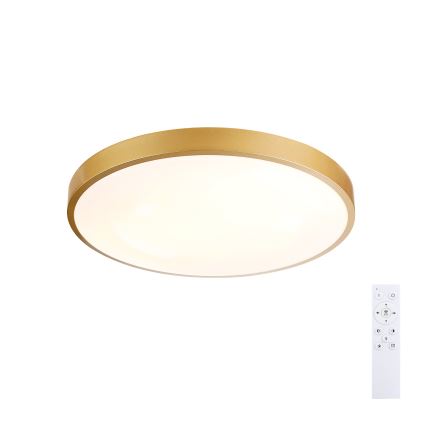 Brilagi - LED Stmívatelné stropní svítidlo GLASS POOL DOUBLE LED/48W/230V 3000-6000K 40 cm zlatá + dálkové ovládání