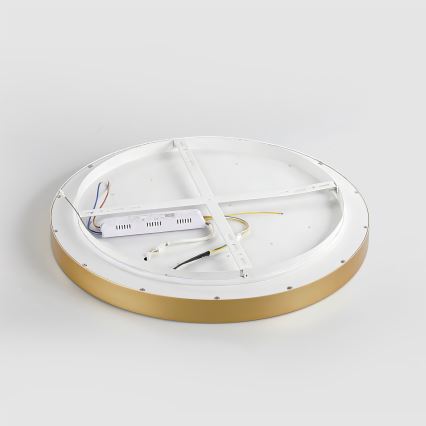 Brilagi - LED Stmívatelné stropní svítidlo GLASS POOL DOUBLE LED/48W/230V 3000-6000K 40 cm zlatá + dálkové ovládání