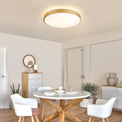 Brilagi - LED Stmívatelné stropní svítidlo GLASS POOL DOUBLE LED/60W/230V 3000-6000K 50 cm zlatá + dálkové ovládání