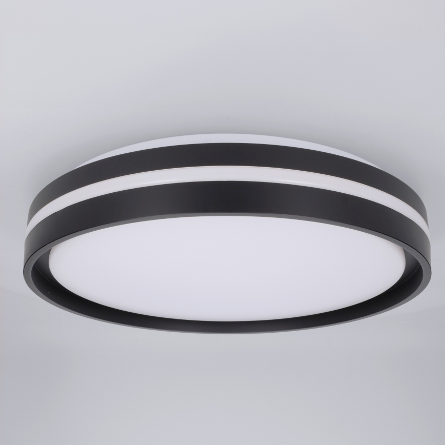 Brilagi - LED Stmívatelné stropní svítidlo NAOMI LED/48W/230V 3000-6500K pr. 39 cm černá + dálkové ovládání
