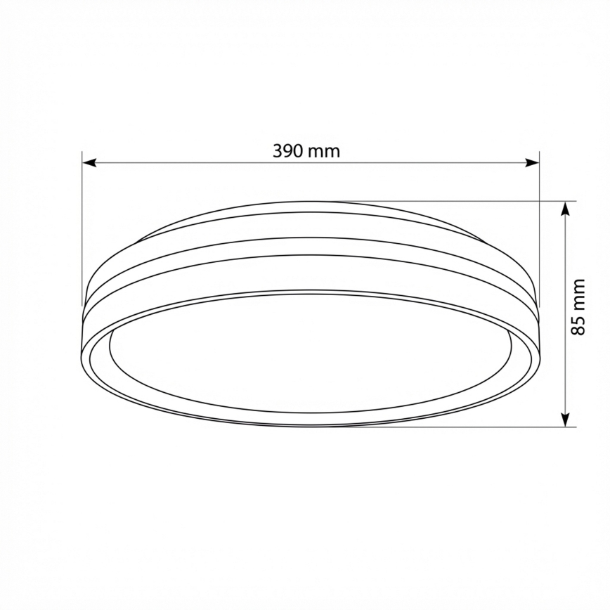 Brilagi - LED Stmívatelné stropní svítidlo NAOMI LED/48W/230V 3000-6500K pr. 39 cm černá + dálkové ovládání