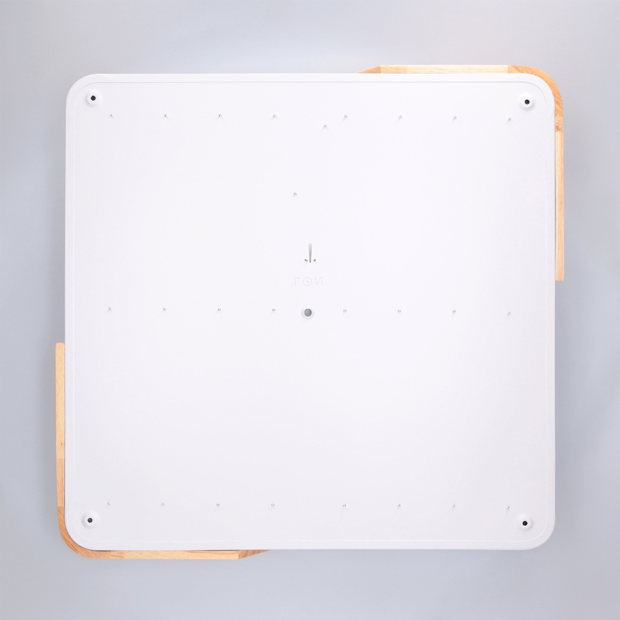 Brilagi - LED Stmívatelné stropní svítidlo PILANA LED/60W/230V 3000-6500K dub/bílá 56x56 cm + dálkové ovládání