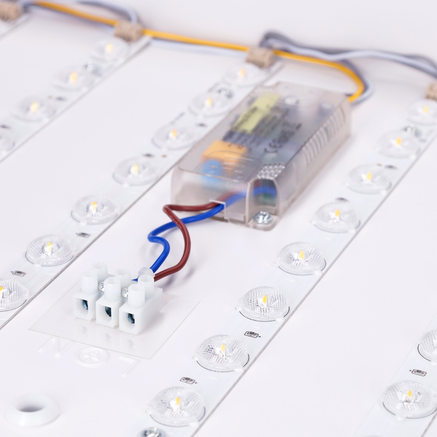 Brilagi - LED Stmívatelné stropní svítidlo PILANA LED/60W/230V 3000-6500K dub/černá 56x56 cm + dálkové ovládání