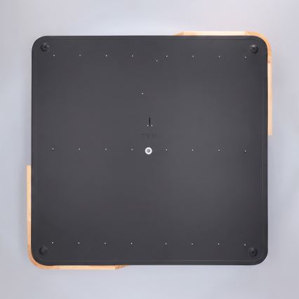 Brilagi - LED Stmívatelné stropní svítidlo PILANA LED/60W/230V 3000-6500K dub/černá 56x56 cm + dálkové ovládání