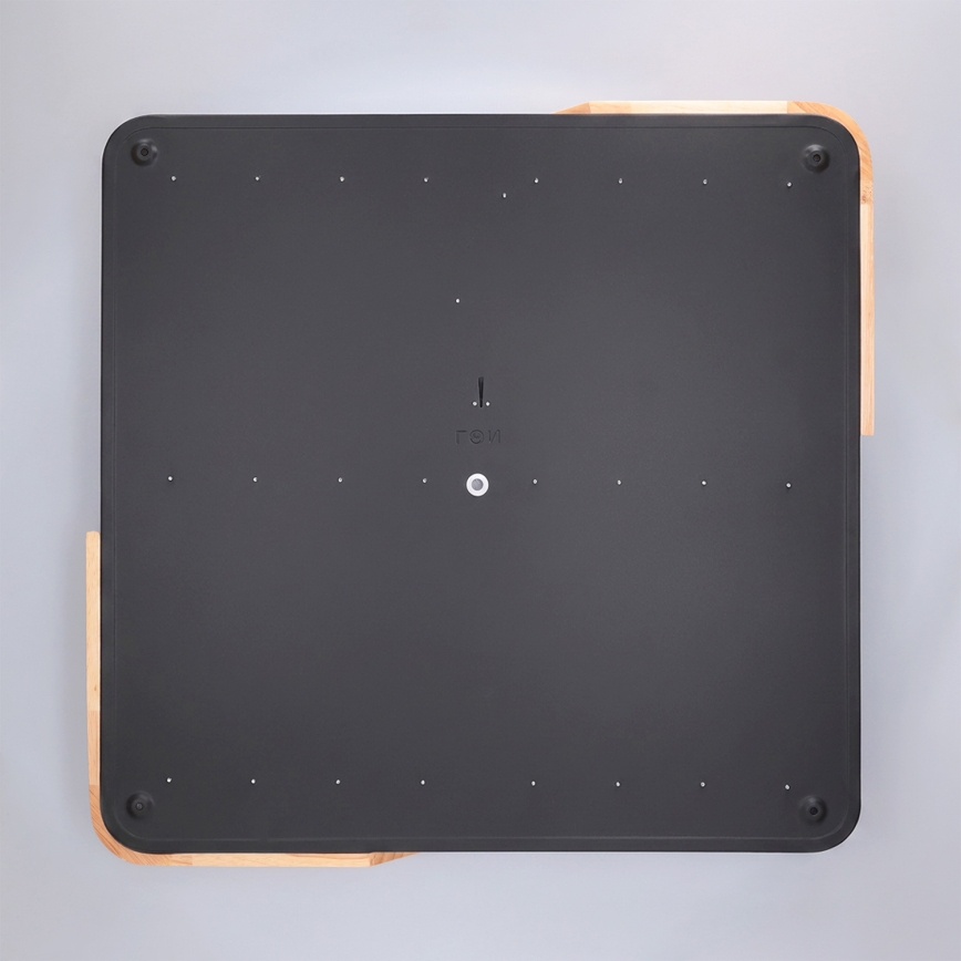 Brilagi - LED Stmívatelné stropní svítidlo PILANA LED/60W/230V 3000-6500K dub/černá 56x56 cm + dálkové ovládání