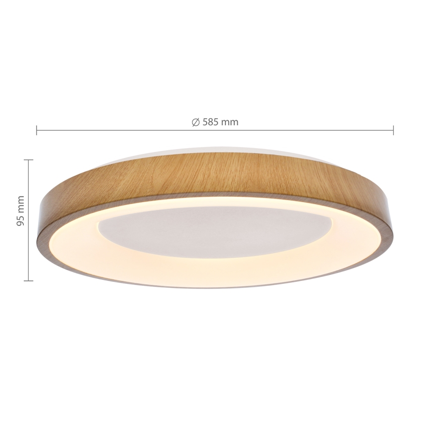 Brilagi - LED Stmívatelné stropní svítidlo DORIA LED/60W/230V 3000-6500K pr. 60 cm + dálkové ovládání