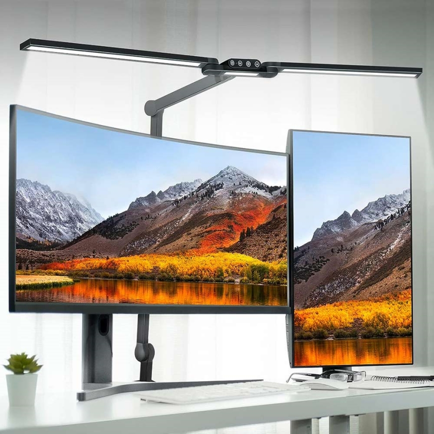 Brilagi - LED Stmívatelná dotyková flexibilní stolní lampa VARIO LED/24W/230V 3000-6500K CRI 92 černá