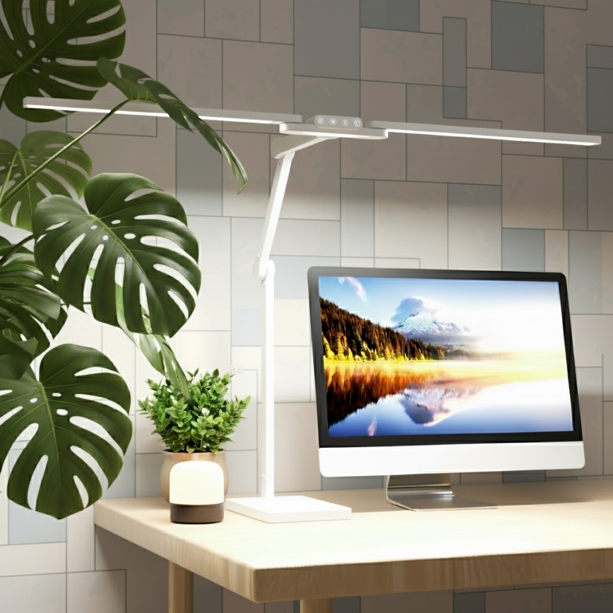 Brilagi - LED Stmívatelná dotyková stolní lampa VARIO LED/24W/230V 3000-6500K CRI 92 bílá