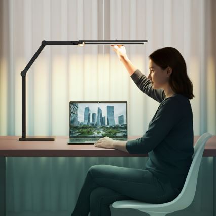 Brilagi - LED Stmívatelná dotyková stolní lampa VARIO LED/24W/230V 3000-6500K CRI 92 černá