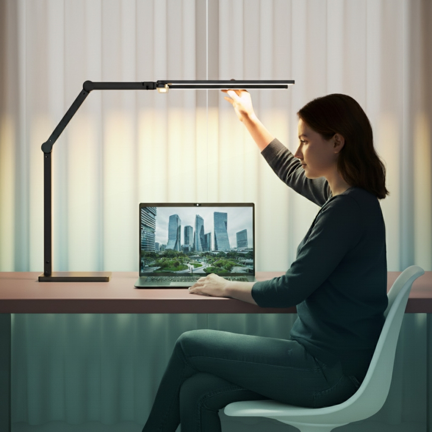 Brilagi - LED Stmívatelná dotyková stolní lampa VARIO LED/24W/230V 3000-6500K CRI 92 černá