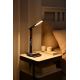 Brilagi - LED Stmívatelná stolní lampa s bezdrátovým nabíjením QI a USB REGINA LED/8,5W/230V hnědá