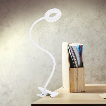 Brilagi - LED Stmívatelná lampa s klipem ORBELA LED/8W/230V 3000/4000/5000K bílá