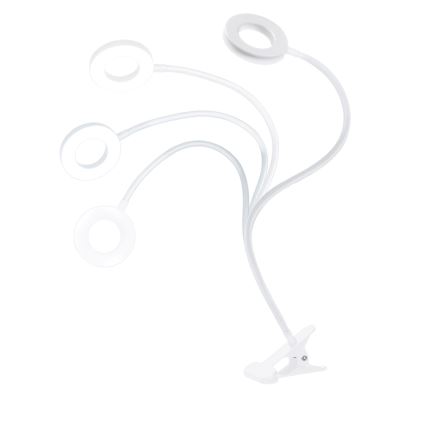 Brilagi - LED Stmívatelná lampa s klipem ORBELA LED/8W/5V 3000/4000/5000K bílá