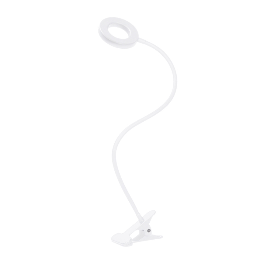Brilagi - LED Stmívatelná lampa s klipem ORBELA LED/8W/5V 3000/4000/5000K bílá
