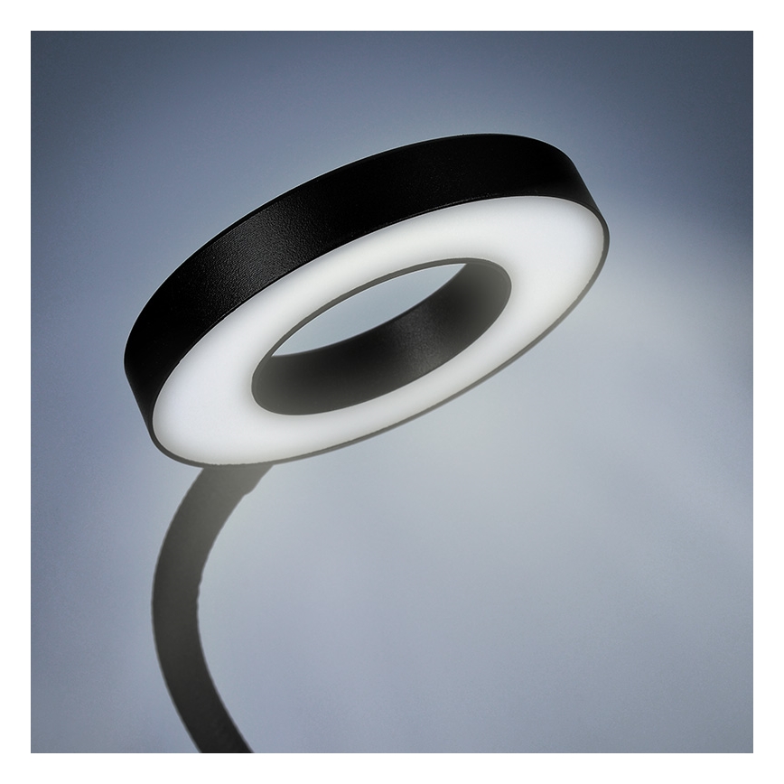 Brilagi -LED Stmívatelná lampa s klipem ORBELA LED/8W/5V 3000/4000/5000K černá