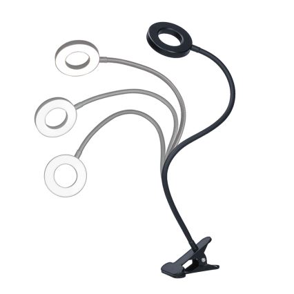 Brilagi -LED Stmívatelná lampa s klipem ORBELA LED/8W/5V 3000/4000/5000K černá