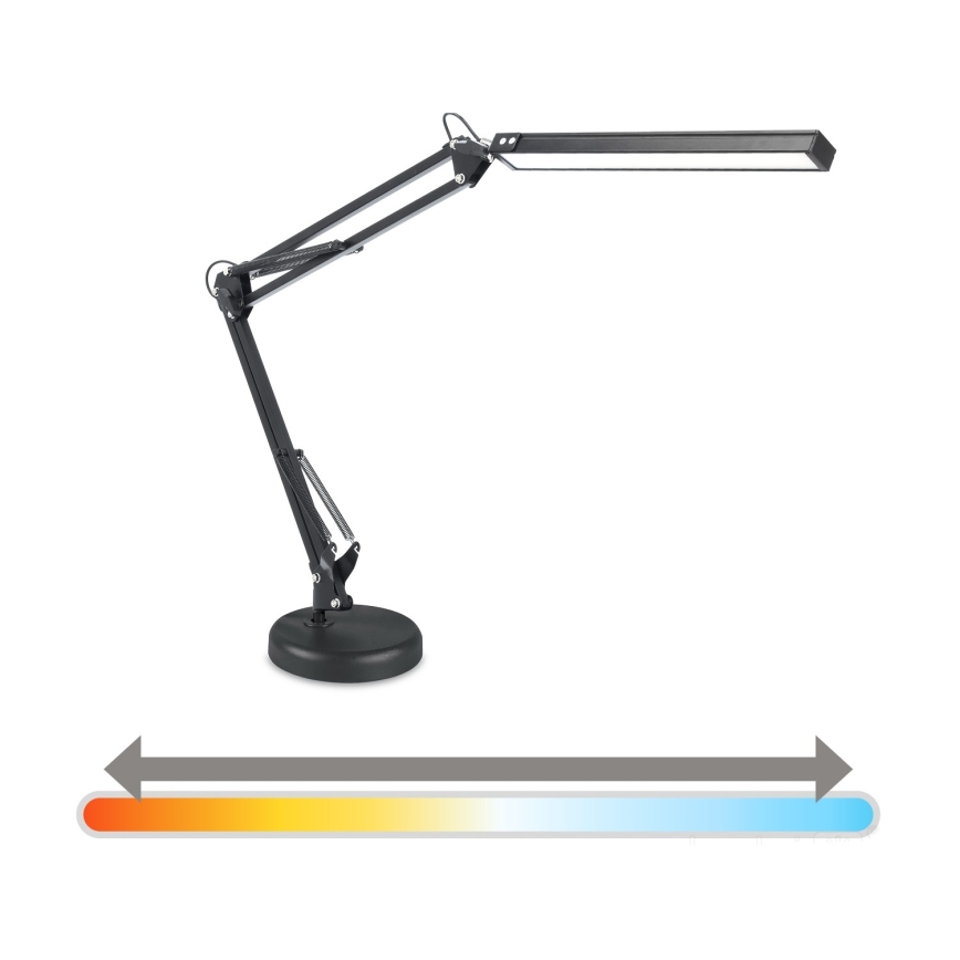 Brilagi - LED Stmívatelná stolní lampa 2v1 USB VARIO LED/14W/5V 3000-6000K černá