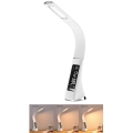 Brilagi - LED Stmívatelná stolní lampa s displejem PELLE LED/7W/230V bílá