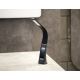 Brilagi - LED Stmívatelná stolní lampa s displejem PELLE LED/7W/230V černá