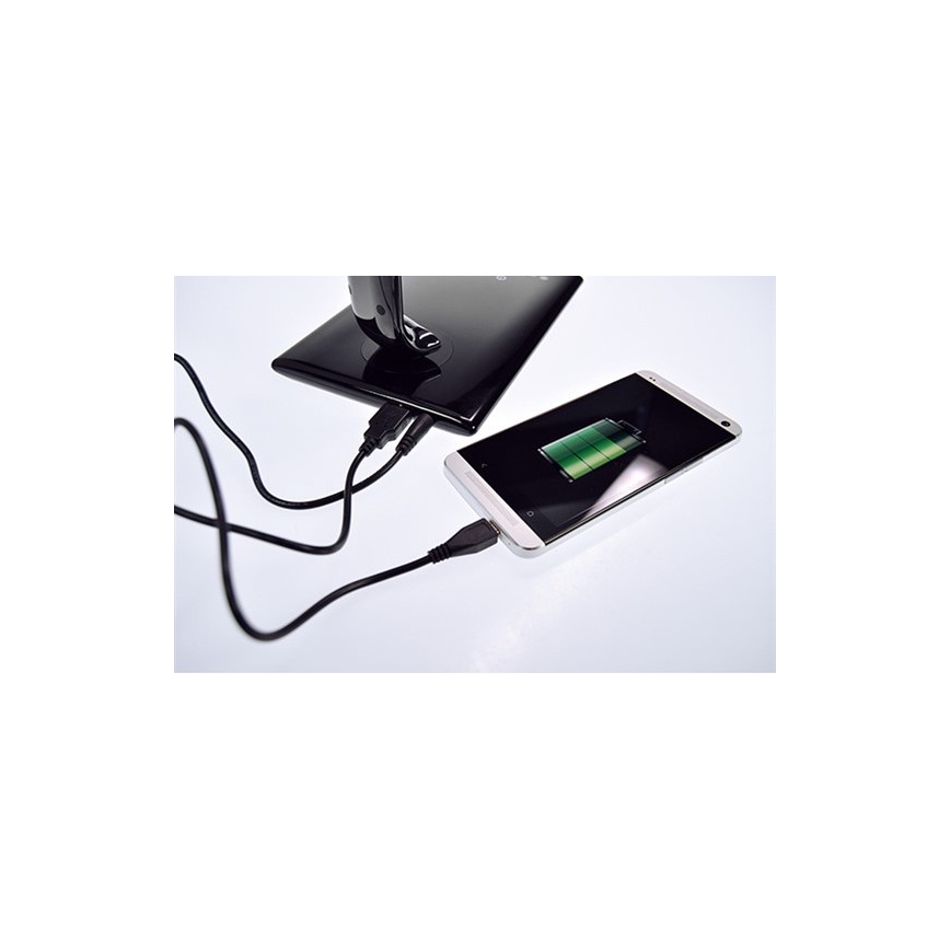 Brilagi - LED Stmívatelná stolní lampa USB konektor LED/12W/230V bílá 3000 - 6000K