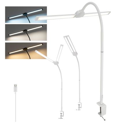 BRILAGI - LED Stmívatelná stolní lampa USB VARIO LED/14W/5V 3000-6000K bílá