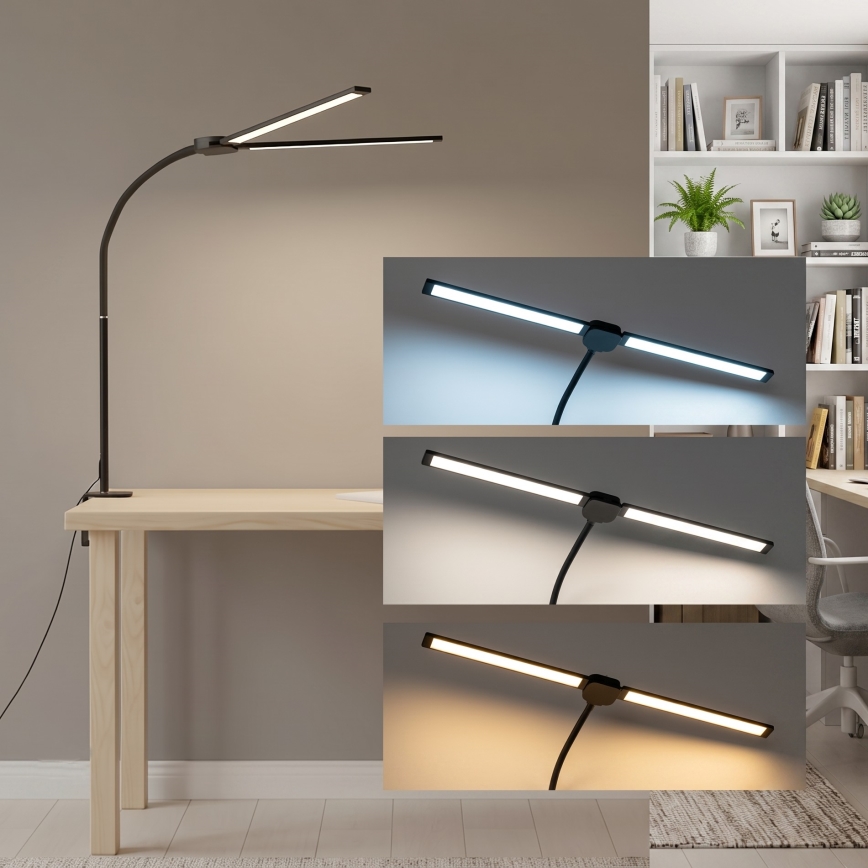 Brilagi - LED Stmívatelná stolní lampa USB VARIO LED/14W/5V 3000-6000K černá