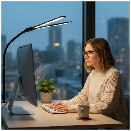 Brilagi - LED Stmívatelná stolní lampa USB VARIO LED/14W/5V 3000-6000K černá