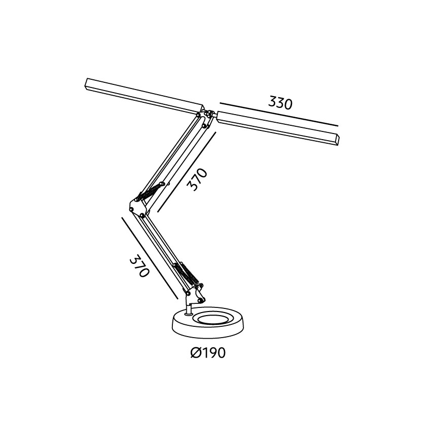 Brilagi - LED Stmívatelná stolní lampa VARIO LED/15W/230V 3000-6000K bílá