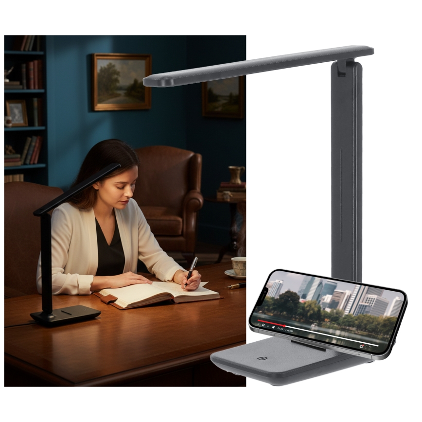Brilagi - LED Stmívatelná stolní lampa VARIO LED/7W/230V 3000/4000/6500K antracit