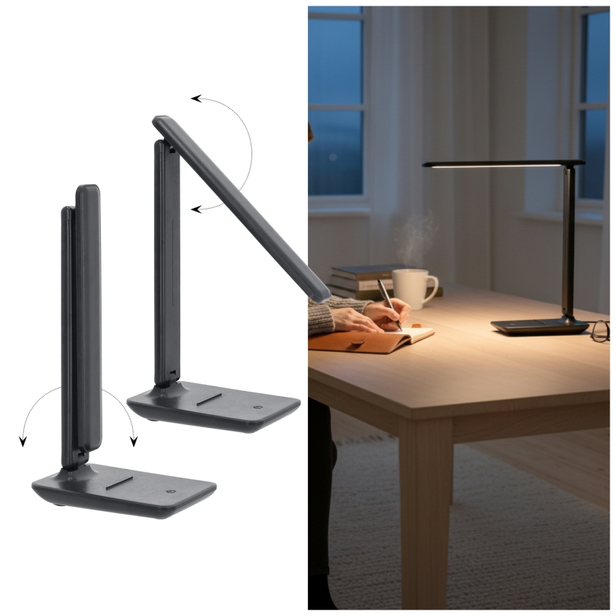 Brilagi - LED Stmívatelná stolní lampa VARIO LED/7W/230V 3000/4000/6500K antracit